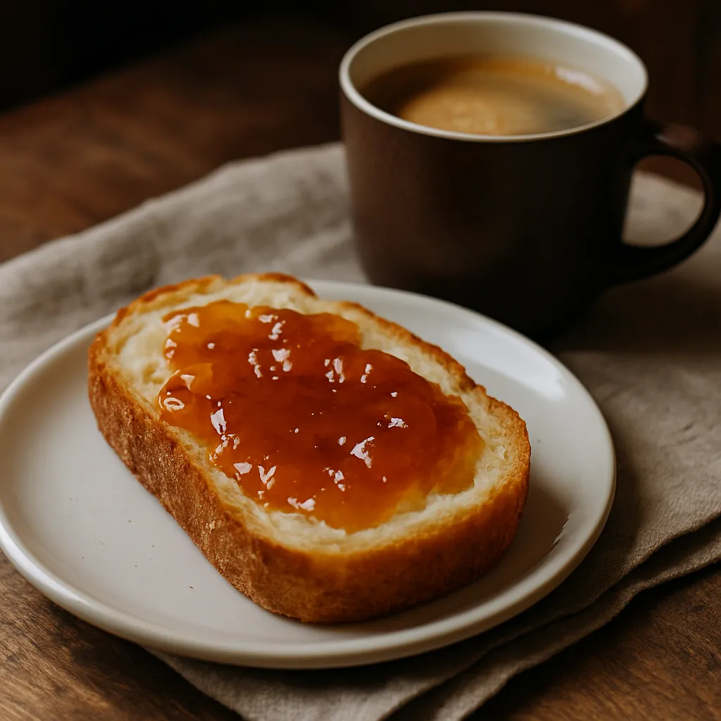Abrikozenjam broodje