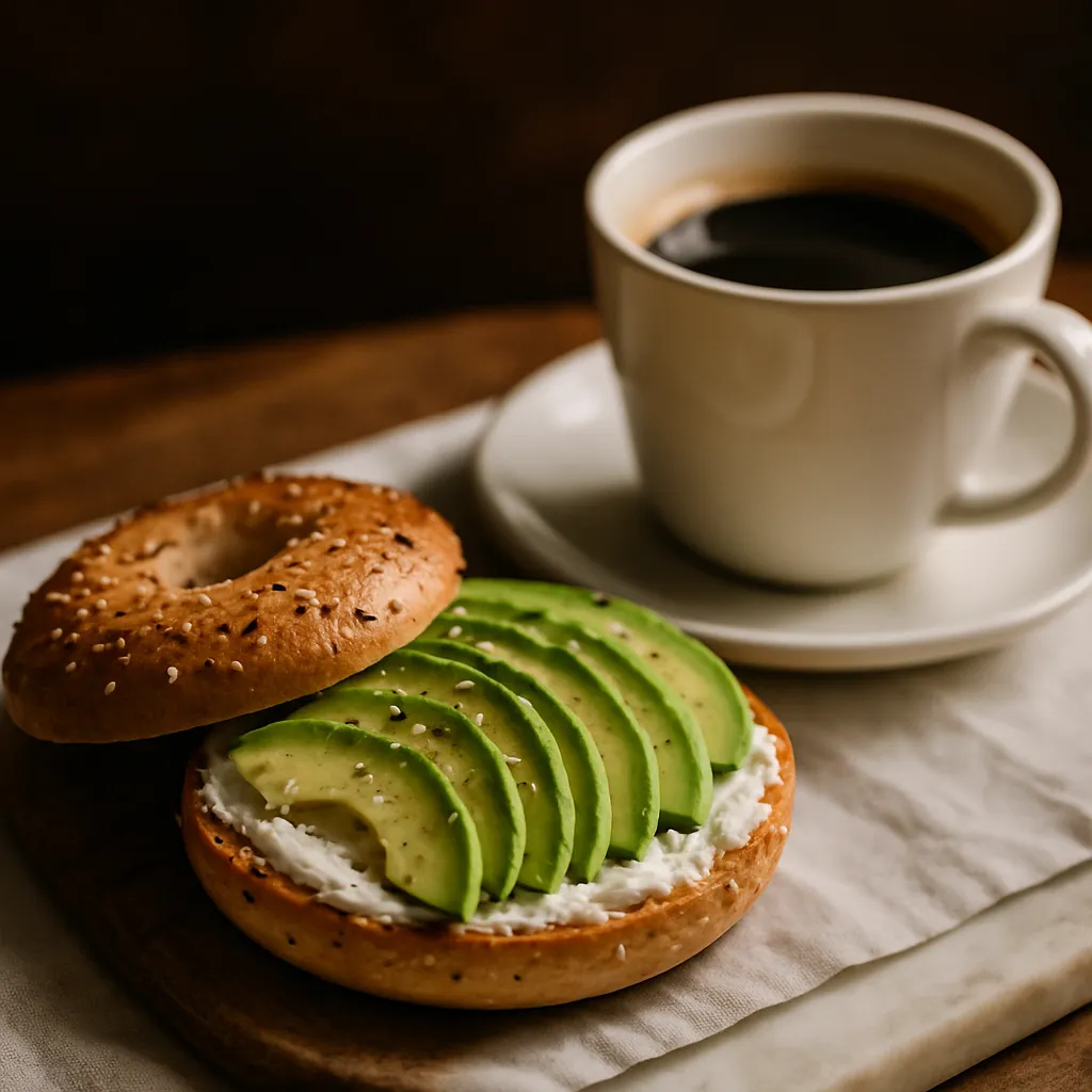 Bagel met avocado