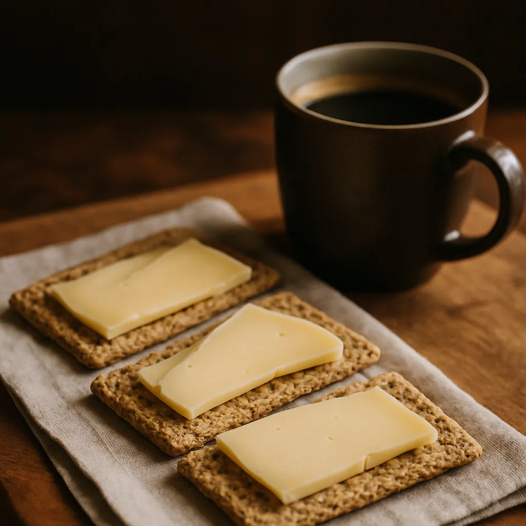 Crackers met kaas