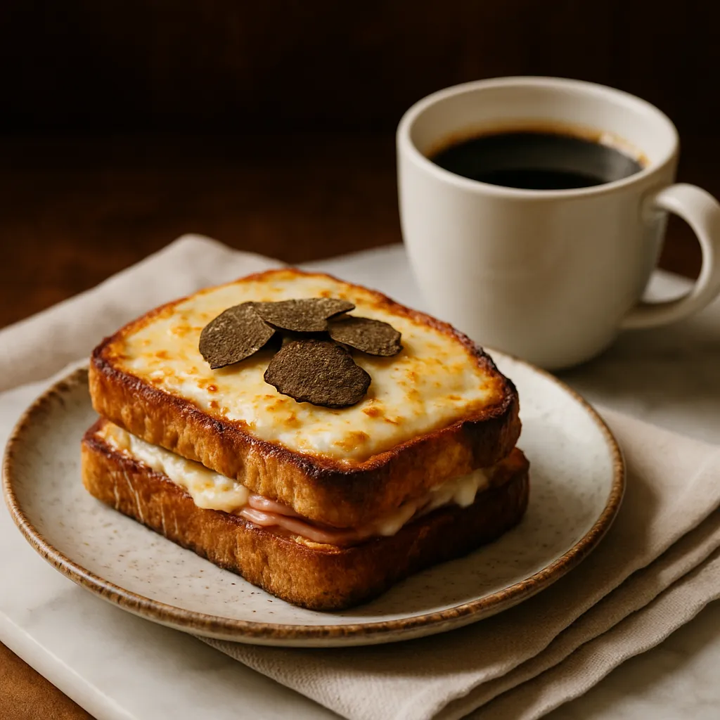 Croque met truffel