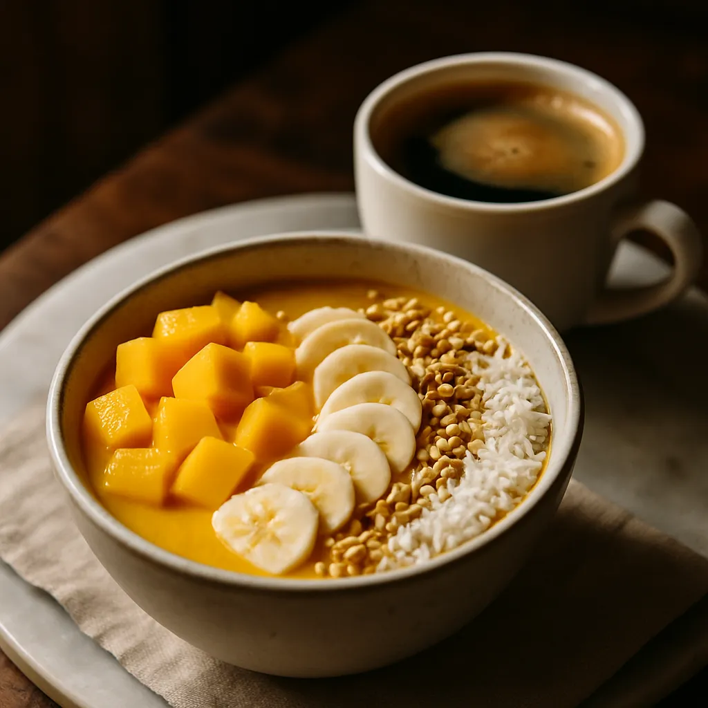 Mango smoothie bowl