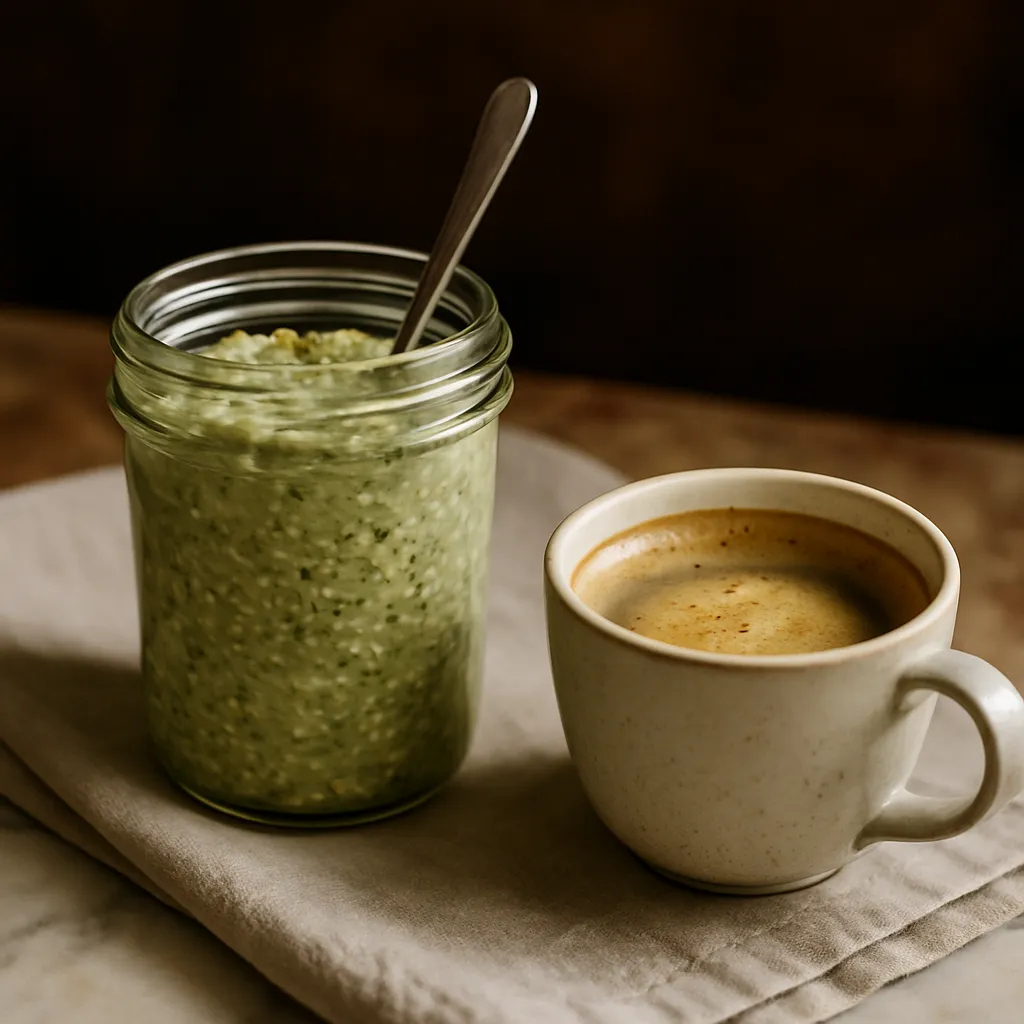 Matcha overnight oats