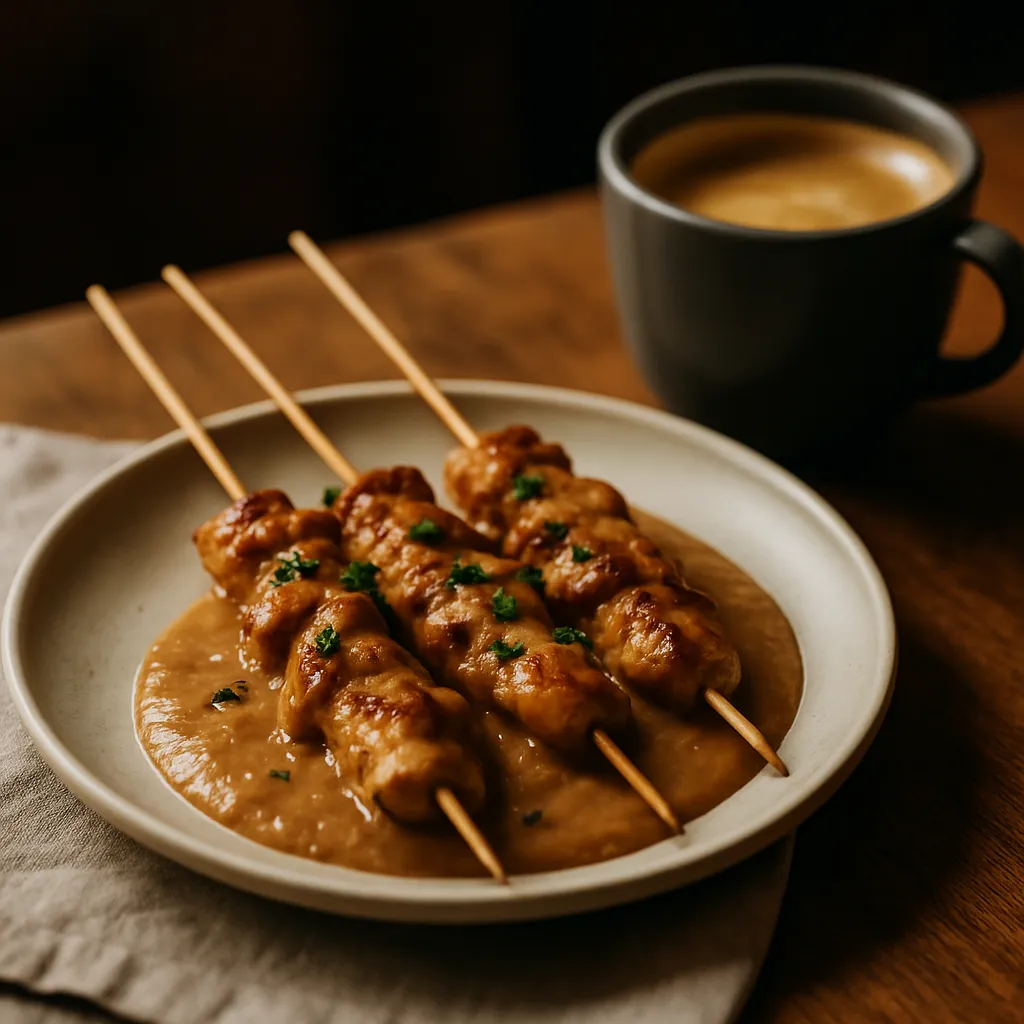 Satay met pindasaus