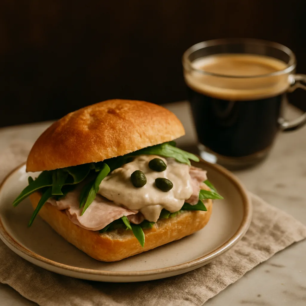 Vitello tonnato broodje