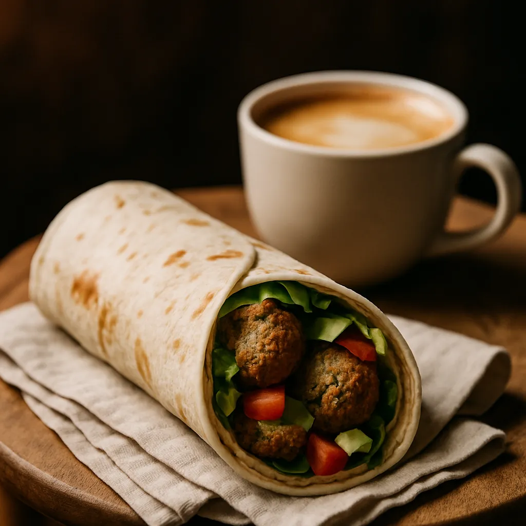 Wrap met falafel